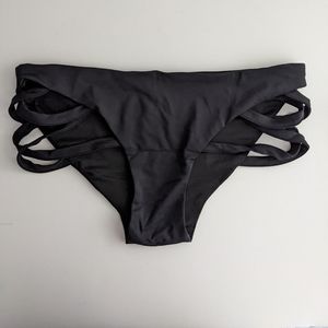 Strappy Black Luna Pole Wear Bottoms